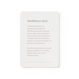 Mindfulness Meditation Card Deck