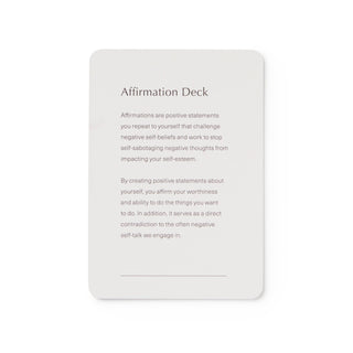 Affirmation Card Deck