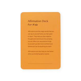 Affirmations Kids Card Deck