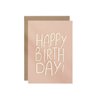 Happy Birthday Pink Greeting Card